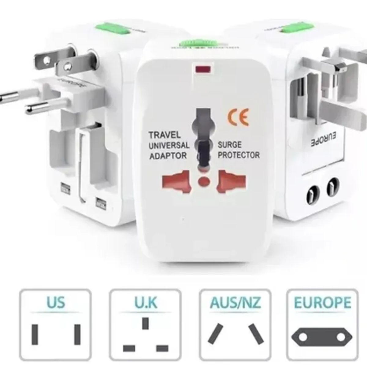 GENERICO - Enchufe Viajero Universal Adaptador 5v Americano Universal Europeo asia