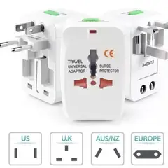 GENERICO - Enchufe Viajero Universal Adaptador 5v Americano Universal Europeo asia