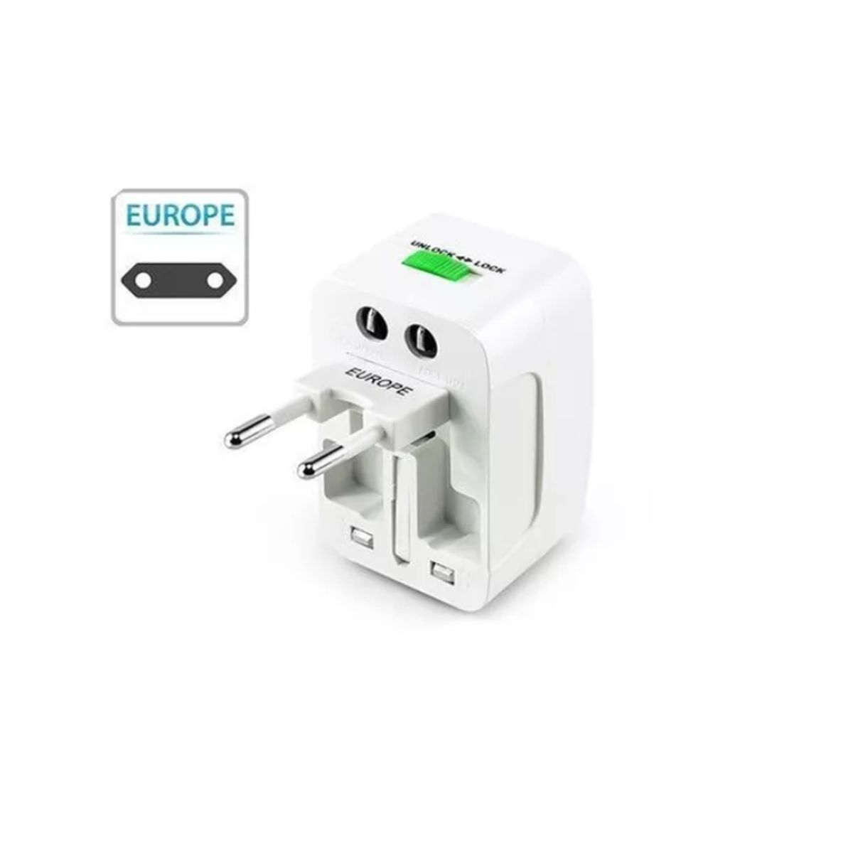 GENERICO - Enchufe Viajero Universal Adaptador 5v Americano Universal Europeo asia