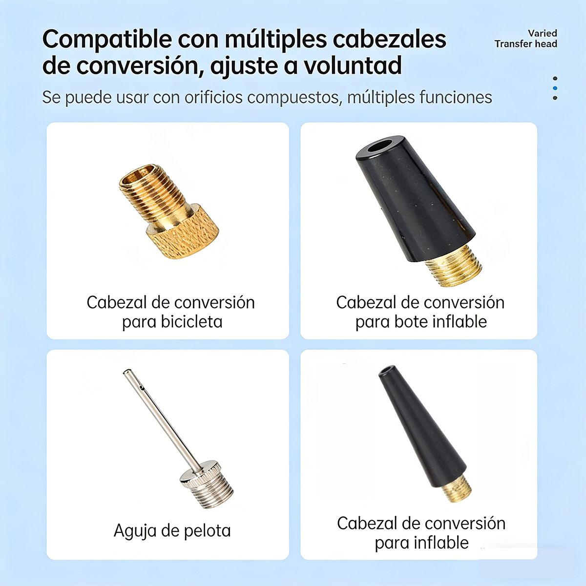 GENERICO - Compresor Portátil 12v Neumáticos Powerbank Linterna Negro