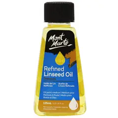 MONT MARTE - Aceite de Linaza Refinado para Óleo 125ml