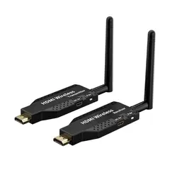 ASIAQUALITY - Transmisor Hdmi Inalambrico 50 Metros Full Hd 60 Hz Extensor De Video Negro