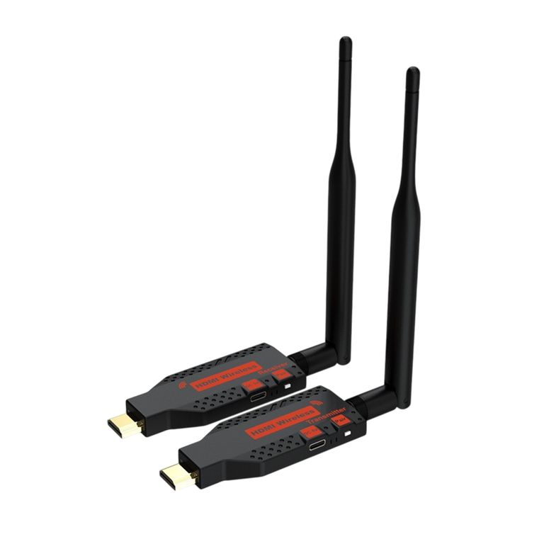 ASIAQUALITY Extensor HDMI Inalámbrico 100m 1080p 60Hz Transmisor Receptor Sin Cables Para TV PC PS5