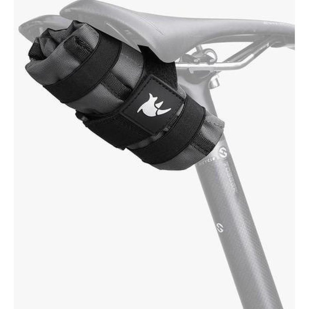 GENERICO - Bolso Rhinowalk Compacto, Sillín Y Marco Mtb Ruta Bicicleta Negro