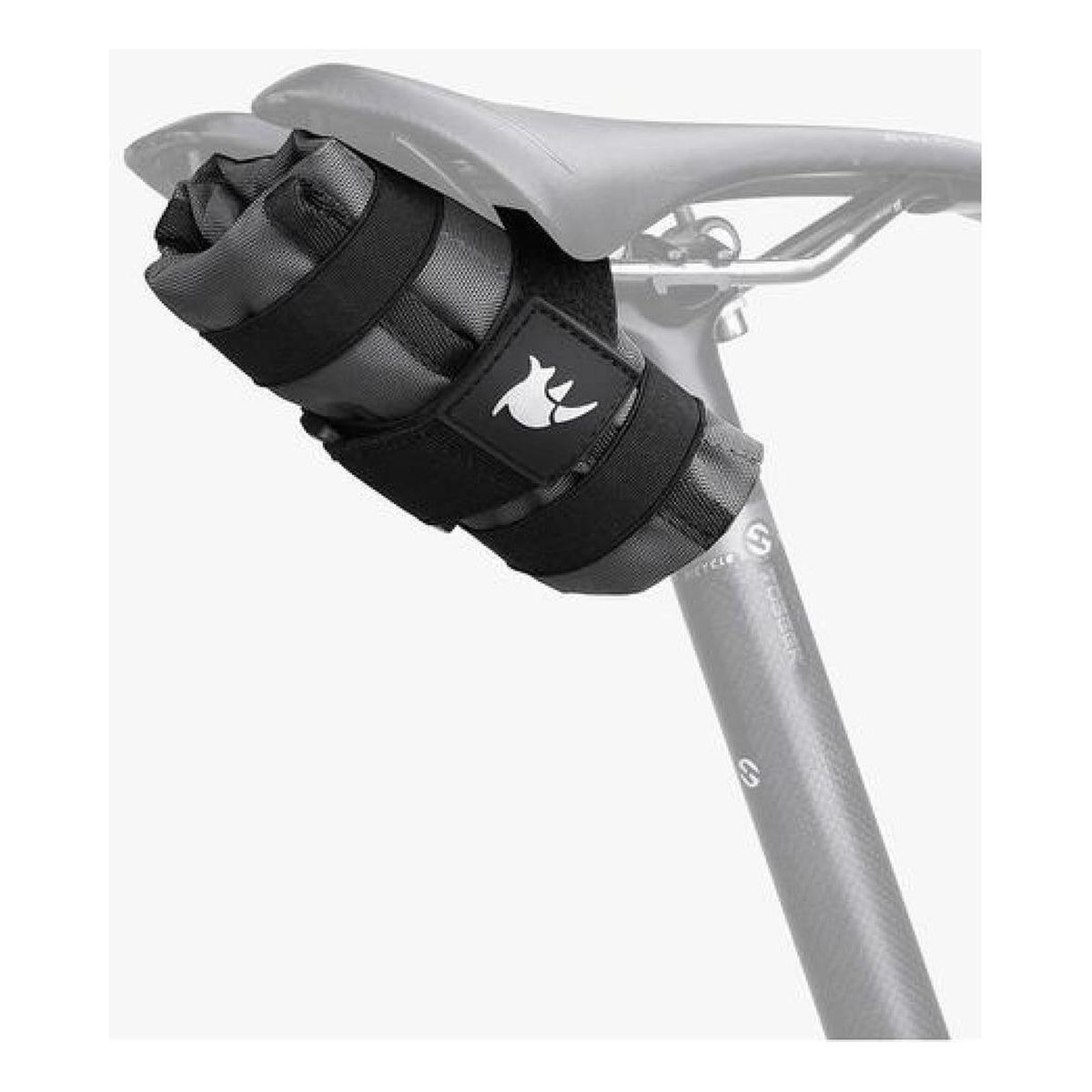GENERICO - Bolso Rhinowalk Compacto, Sillín Y Marco Mtb Ruta Bicicleta Negro