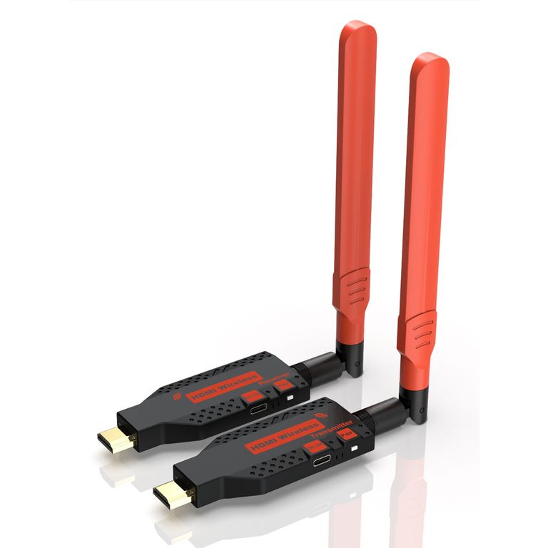 ASIAQUALITY Hdmi Inalámbrico 150m Transmisor Receptor Full HD Plug & Play Sin WiFi Para TV PC Proyector