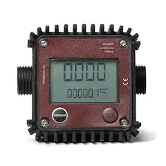 GENERICO - Medidor Flujo Digital Turbina Agua Diesel Gasolina G1/2