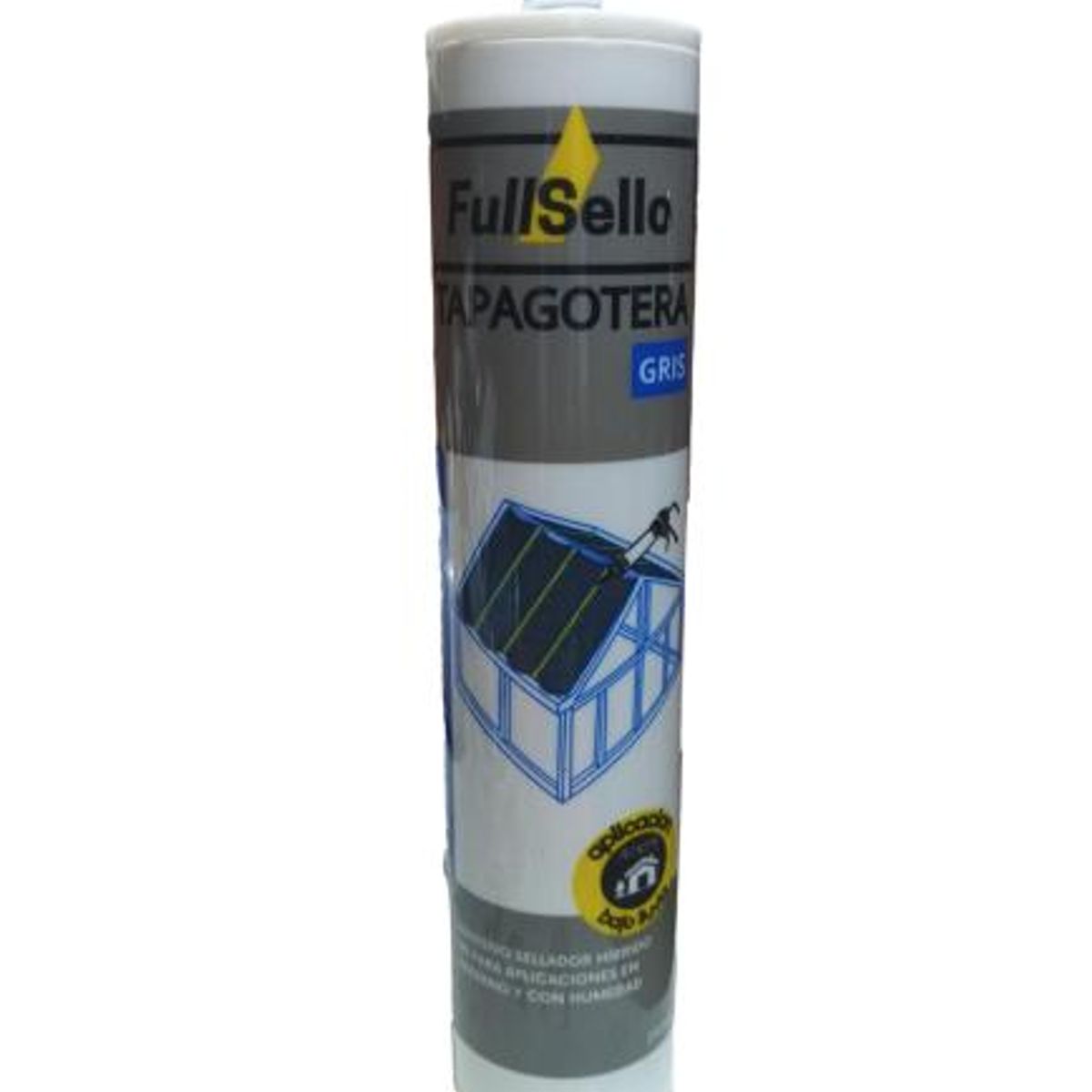 FULLSELLO - Silicona tapagoteras 290 ML. Gris fullsello.