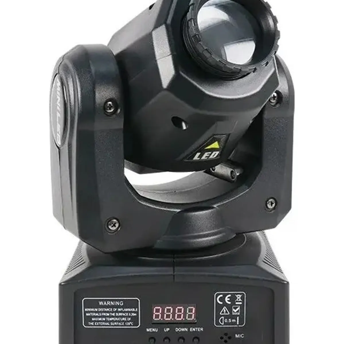 GENERICO - Foco Proyector Movil Led Rgb Dmx Audio Ritmico Luces Disco 293001