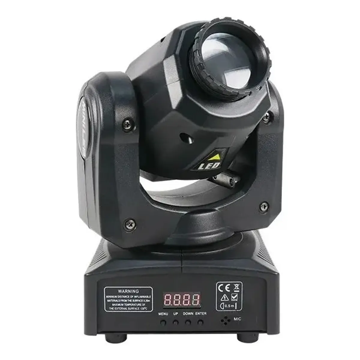 GENERICO - Foco Proyector Movil Led Rgb Dmx Audio Ritmico Luces Disco 293001