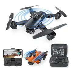 GENERICO - Mini Drone Doble Cámara Full Hd Wifi 2,4 Ghz Sensor Gravedad Color Negro-270004
