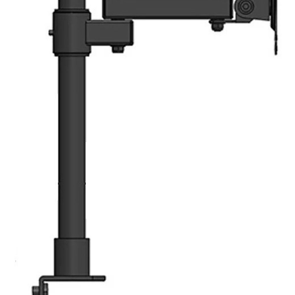 GENERICO - Soporte Monitor Tv Escritorio Articulado 12 A 27  225009 Color Negro-225009 B