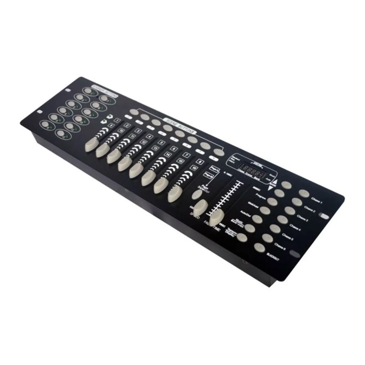 GENERICO - Controlador Dmx 512 Consola Mesa Iluminación 192 Canales Color Negro
