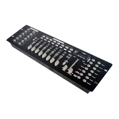GENERICO - Controlador Dmx 512 Consola Mesa Iluminación 192 Canales Color Negro