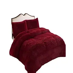 GENERICO - COBERTOR DE INVIERNO PELUDO 2 PLAZAS 230X250CM BURDEO