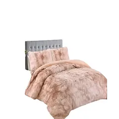 GENERICO - COBERTOR DE INVIERNO PELUDO 2 PLAZAS 230X250CM BEIGE