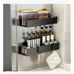 GENERICO - 2 Estante Magnético Con Gancho Especias Refrigerador Cocina