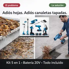 MOVI - KIT DE JARDINERÍA PROFESIONAL 6 EN 1 MULTIFUNCIONAL ORILLADORA, MOTOSIERRA, SOPLADORA Y MÁS