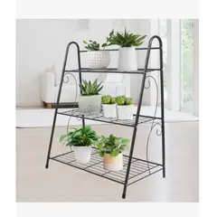 GENERICO - Estante Jardinera Huerto Metálico Planta 3 Niveles Metal
