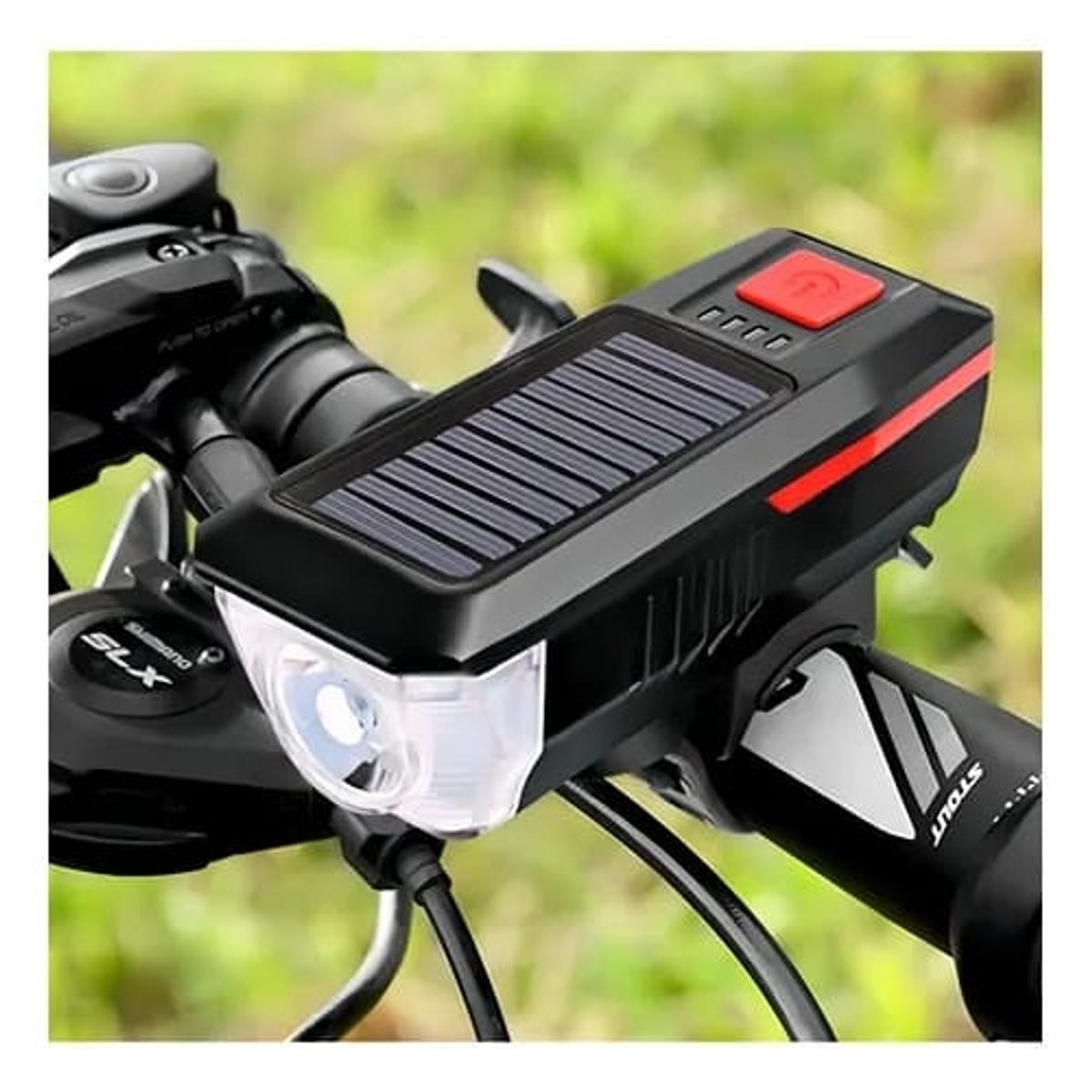 GENERICO - Faro De Bicicleta, Faro, Bicicleta, Carga Solar Usb