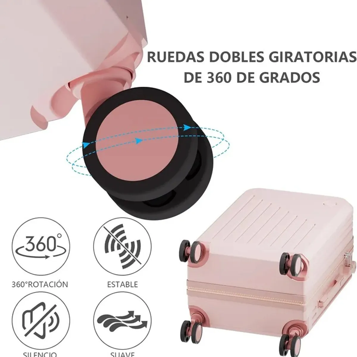 U BUY - Maletas De Viaje Multifuncional Bolsa Maleta Con Ruedas -22