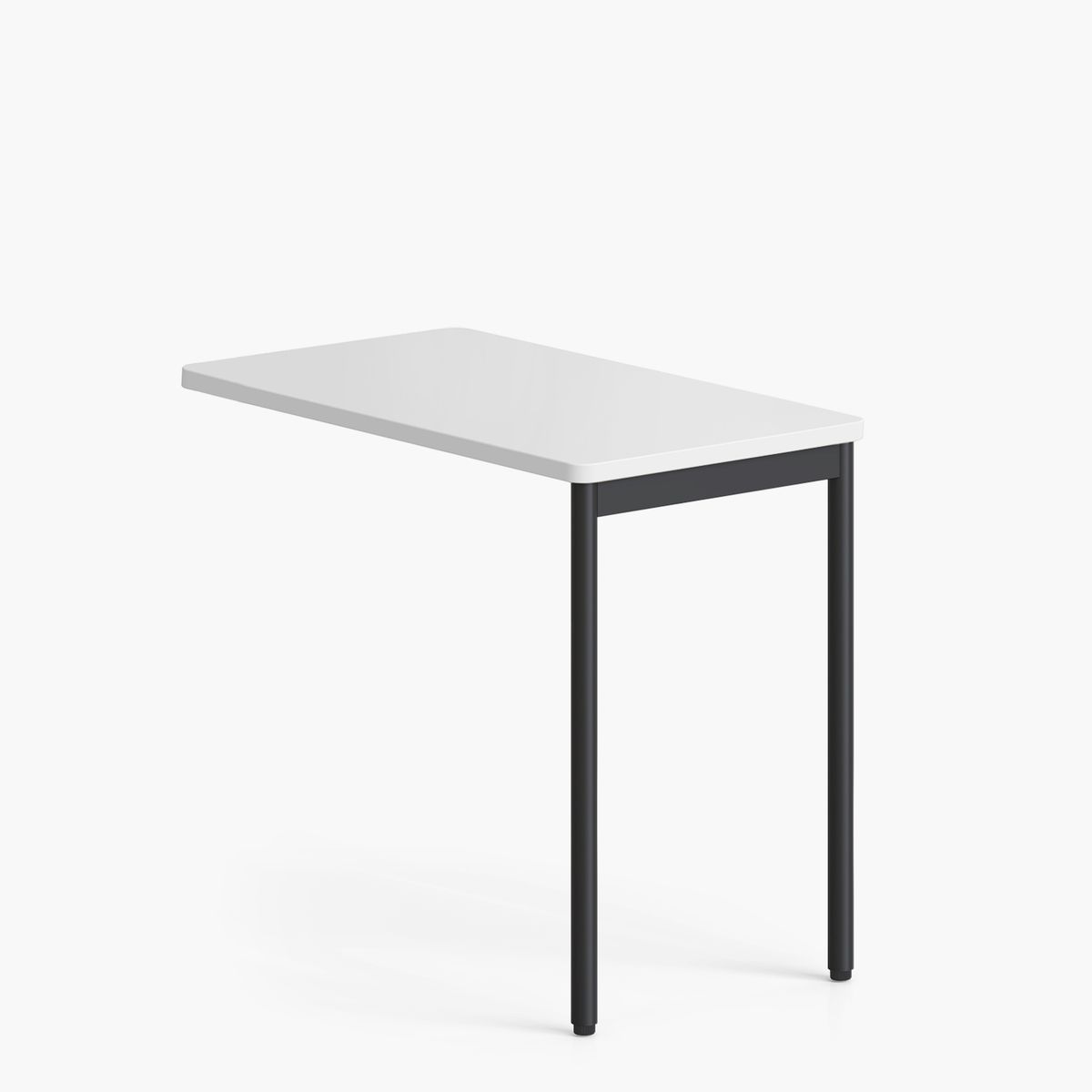 FORM OFFICE - Escritorio Lateral Astro 50x90 Blanco/Gris Form