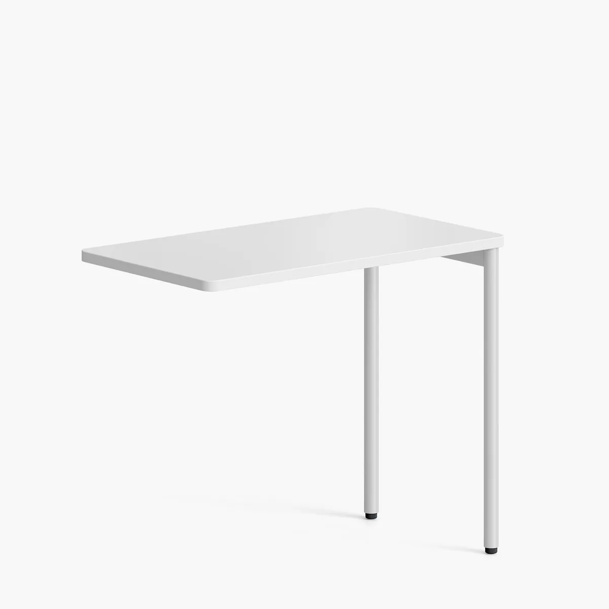 FORM OFFICE - Escritorio Lateral Astro 50x90 Blanco/Blanco Form