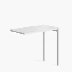 FORM OFFICE - Escritorio Lateral Astro 50x90 Blanco/Blanco Form