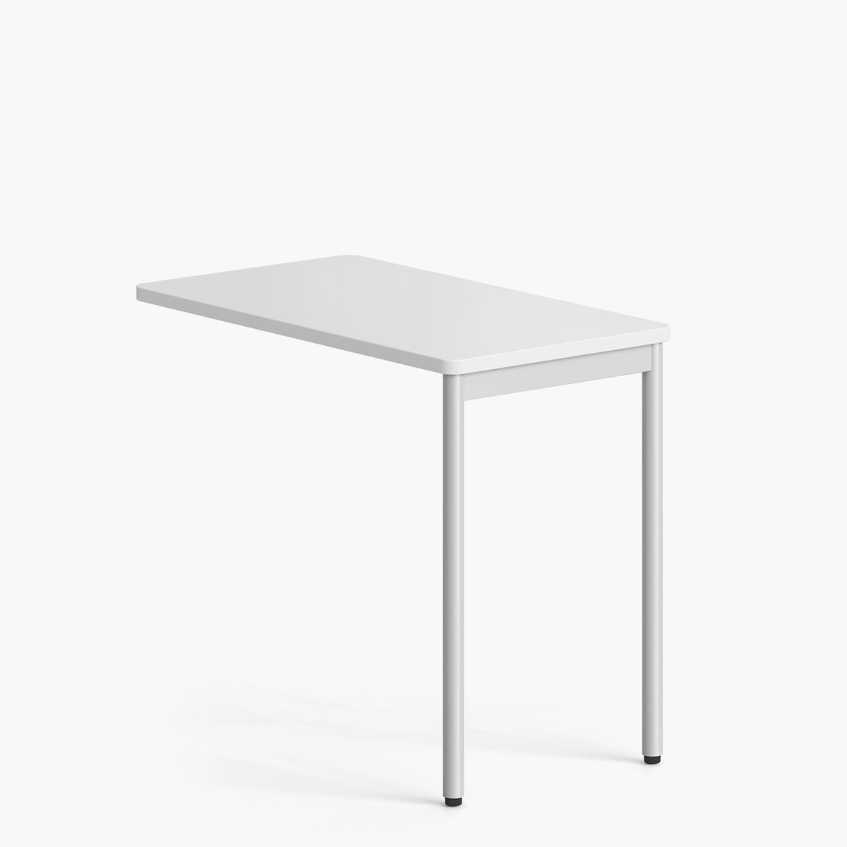 FORM OFFICE - Escritorio Lateral Astro 50x90 Blanco/Blanco Form