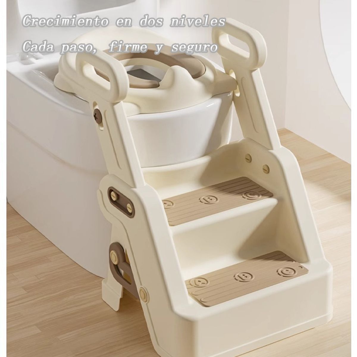 GENERICO - Pelela Infantil 2 En 1 Con Escalera Plegable Antideslizante