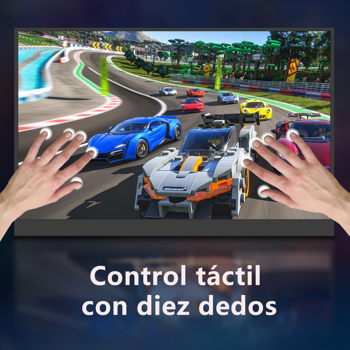 NSEOVS - Monitor Portátil Gamer NSEOVS 15.6 FHD 60Hz Táctil