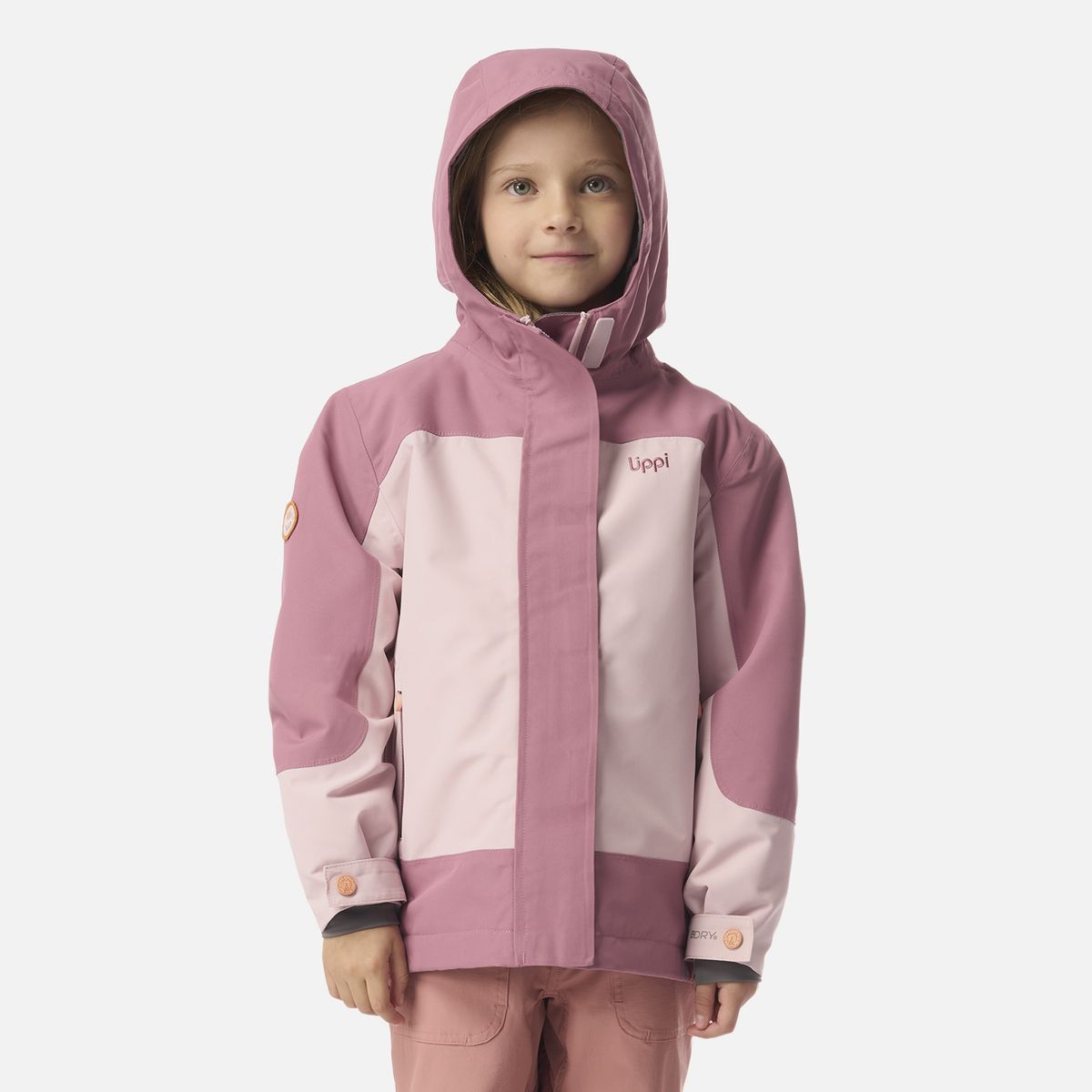 LIPPI - Chaqueta Niña Andes B-Dry Hoody Jacket Rosa Claro Lippi