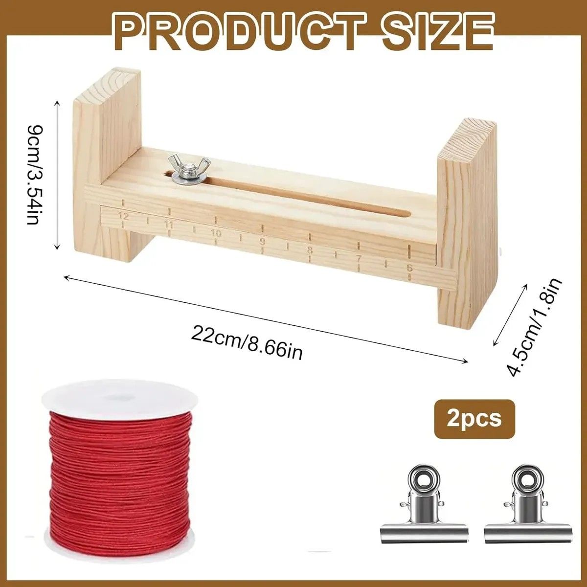 KUANGYE - Soporte De Madera Para Hacer Pulseras Tejidas