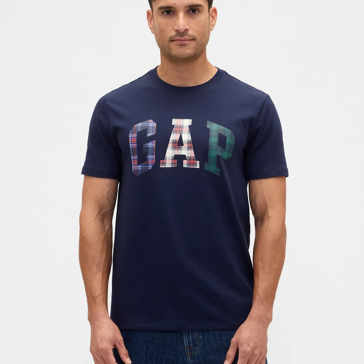 GAP - Polera Hombre Manga Corta Logo Azul Gap