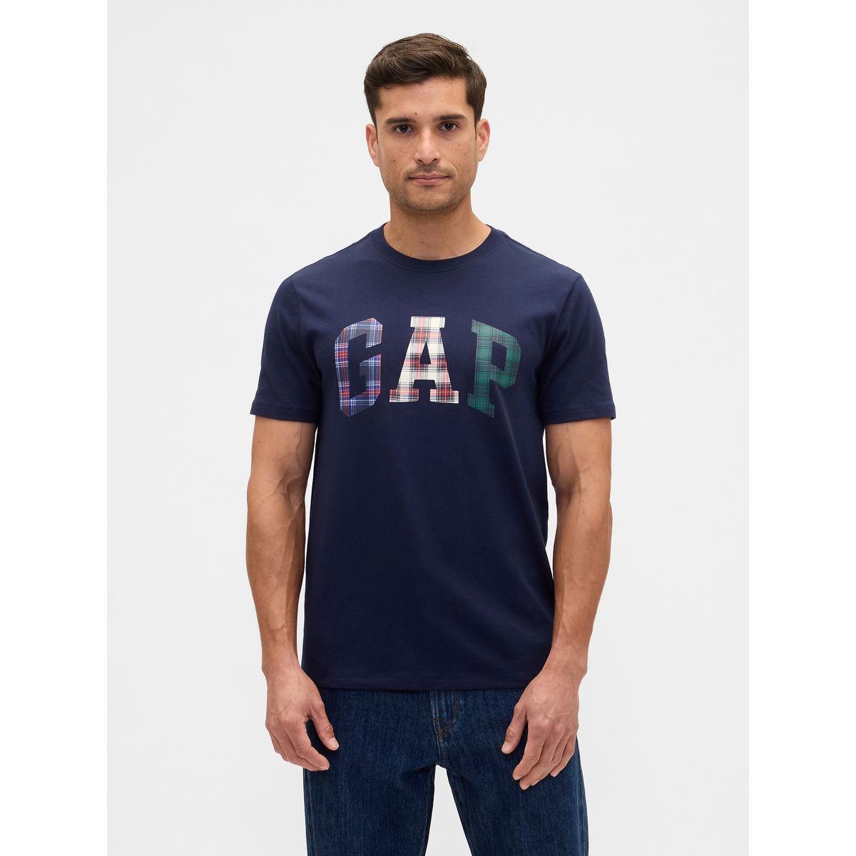 GAP - Polera Hombre Manga Corta Logo Azul Gap