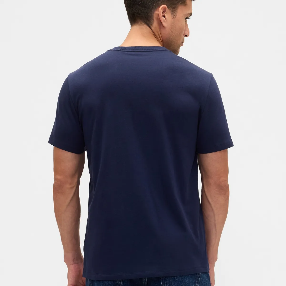 GAP - Polera Hombre Manga Corta Logo Azul Gap