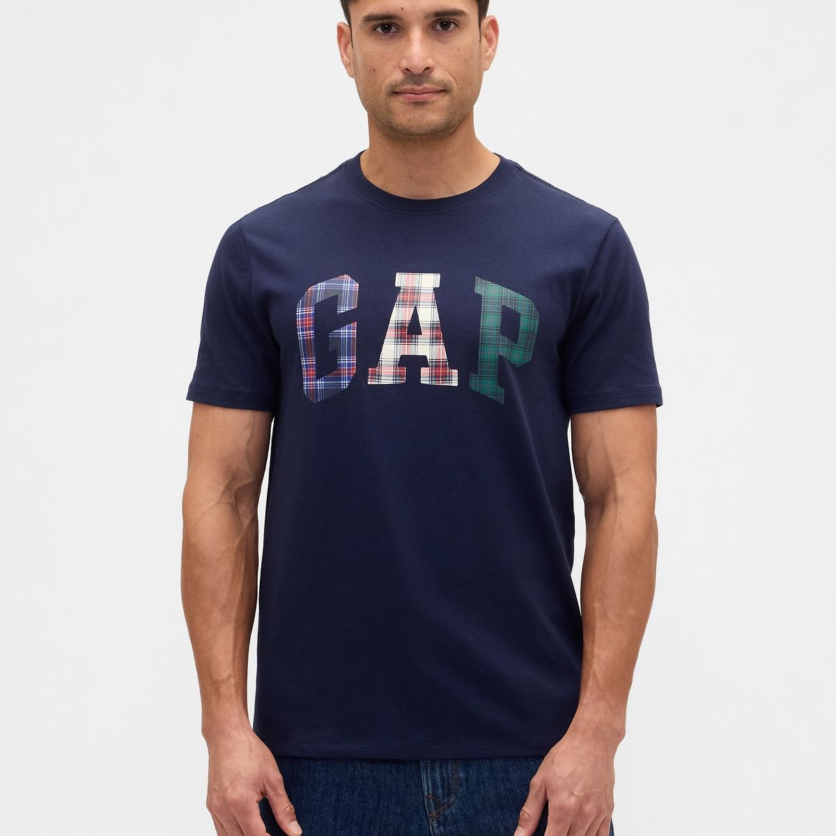 GAP - Polera Hombre Manga Corta Logo Azul Gap