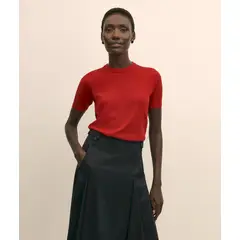 BROOKS BROTHERS - Sweater Mujer Merino Wool Shell Rojo