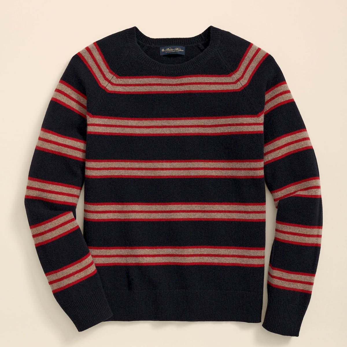 BROOKS BROTHERS - Sweater Hombre Wool Archive Stripe Azul Brooks Brothers
