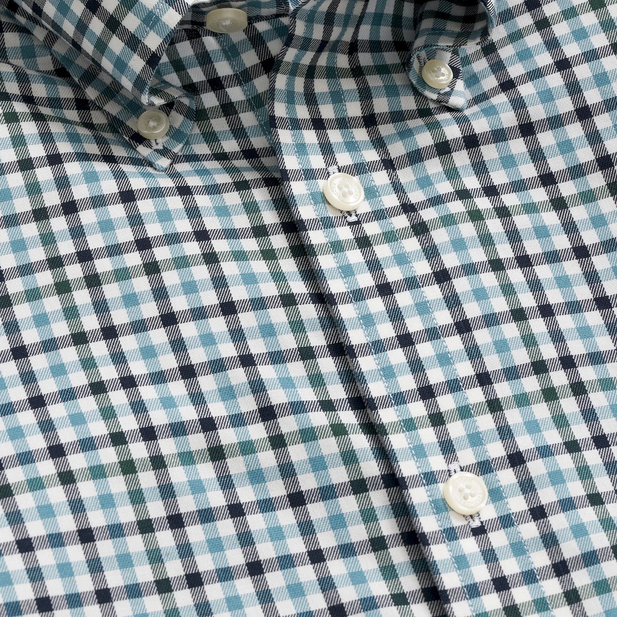 BROOKS BROTHERS - Camisa Hombre Ni Supima Twill Check Reg Celeste Brooks Brothers
