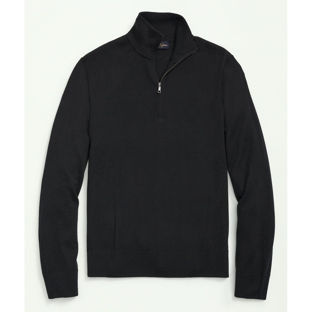 BROOKS BROTHERS - Sweater Hombre Ultimate Merino Wool Half-Zip Negro Brooks Brothers