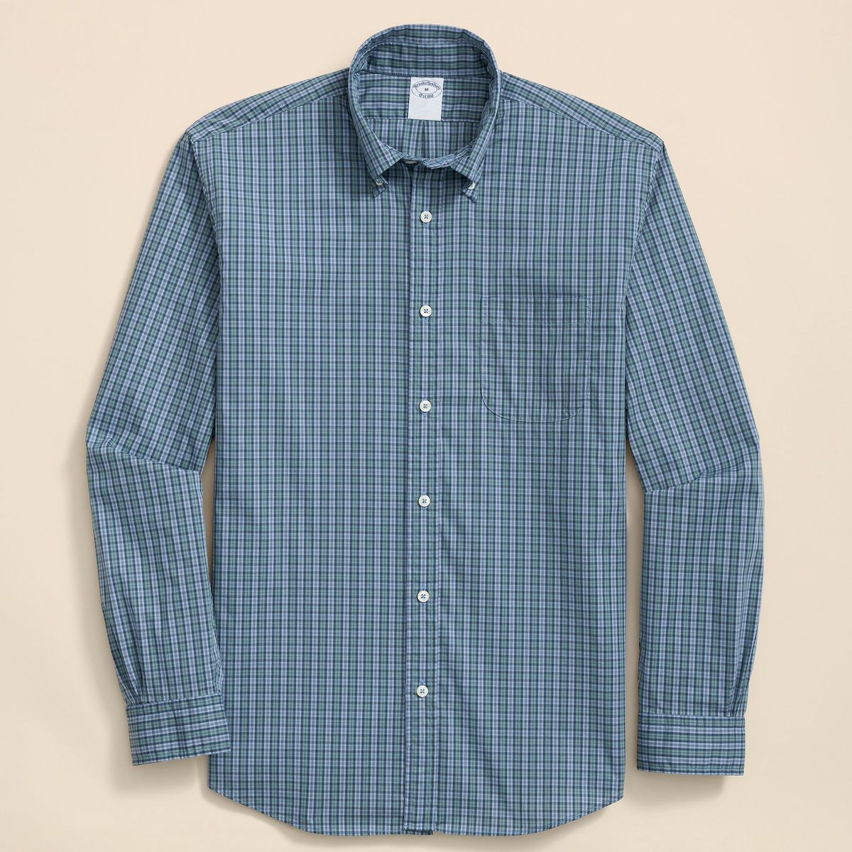 BROOKS BROTHERS - Camisa Hombre Ni Performance Tartan Reg Azul Brooks Brothers