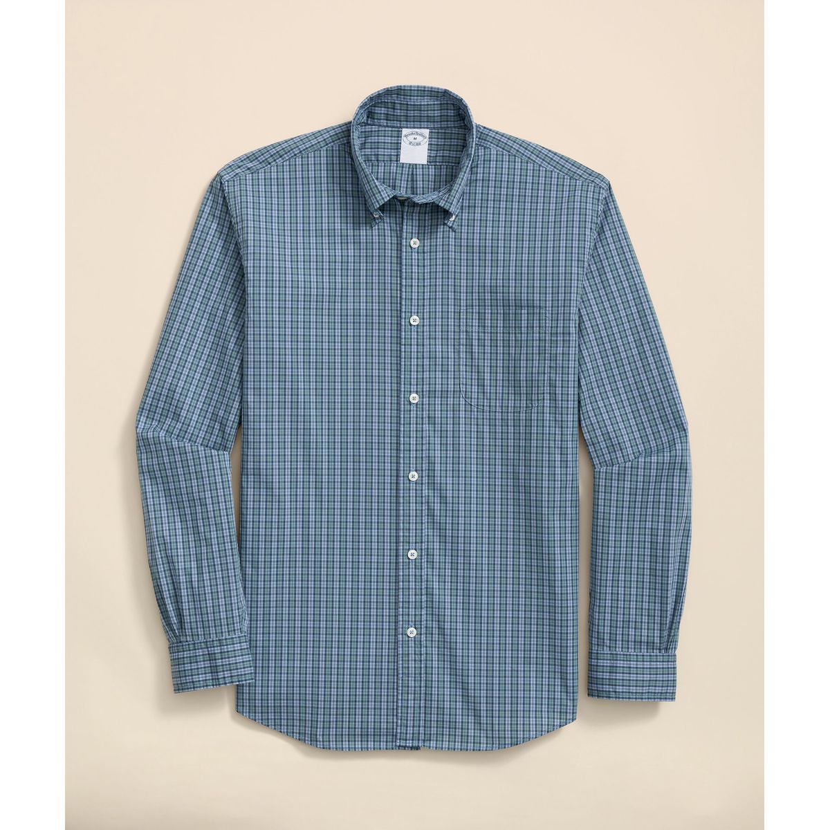BROOKS BROTHERS - Camisa Hombre Ni Performance Tartan Reg Azul Brooks Brothers
