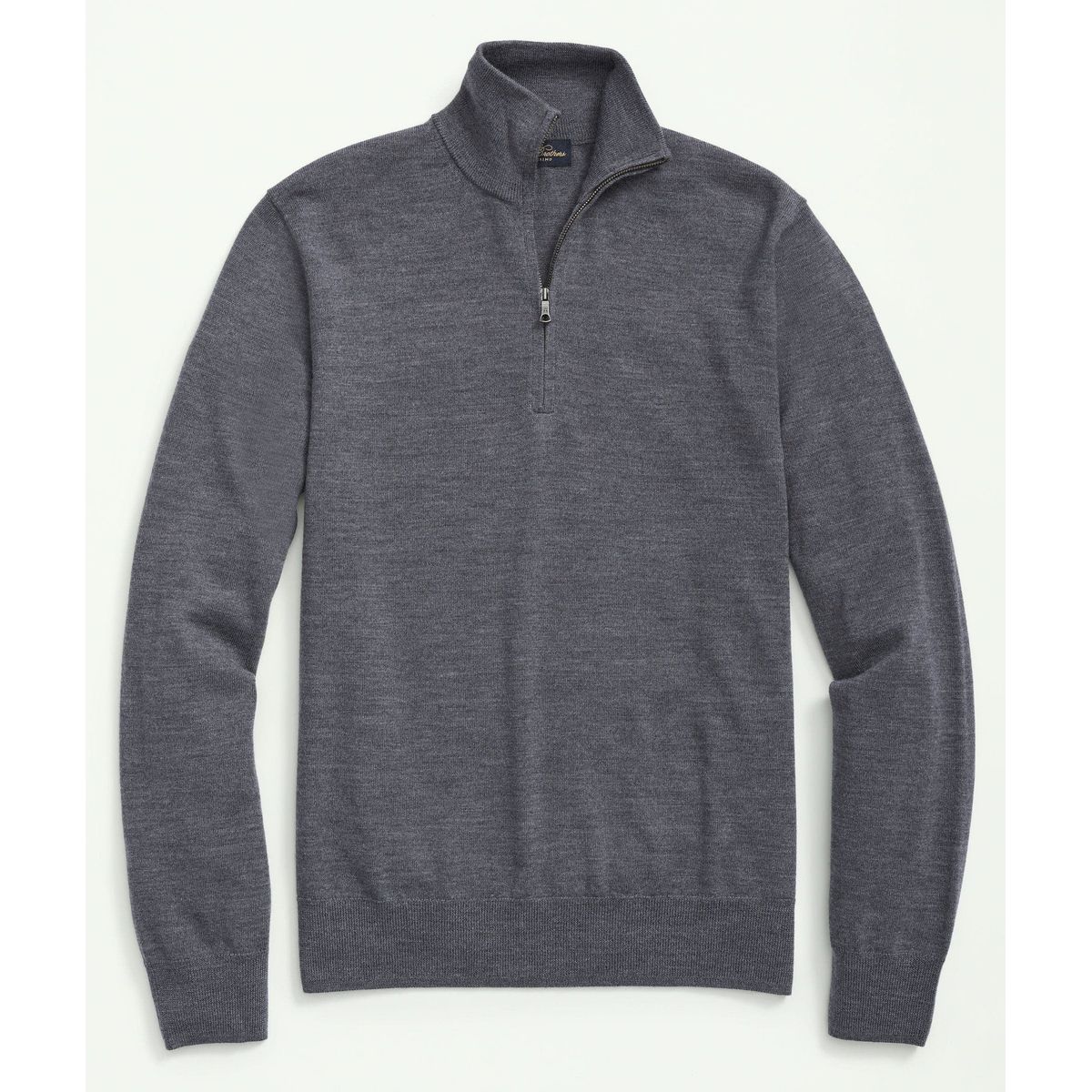 BROOKS BROTHERS - Sweater Hombre Ultimate Merino Wool Half-Zip Gris Brooks Brothers