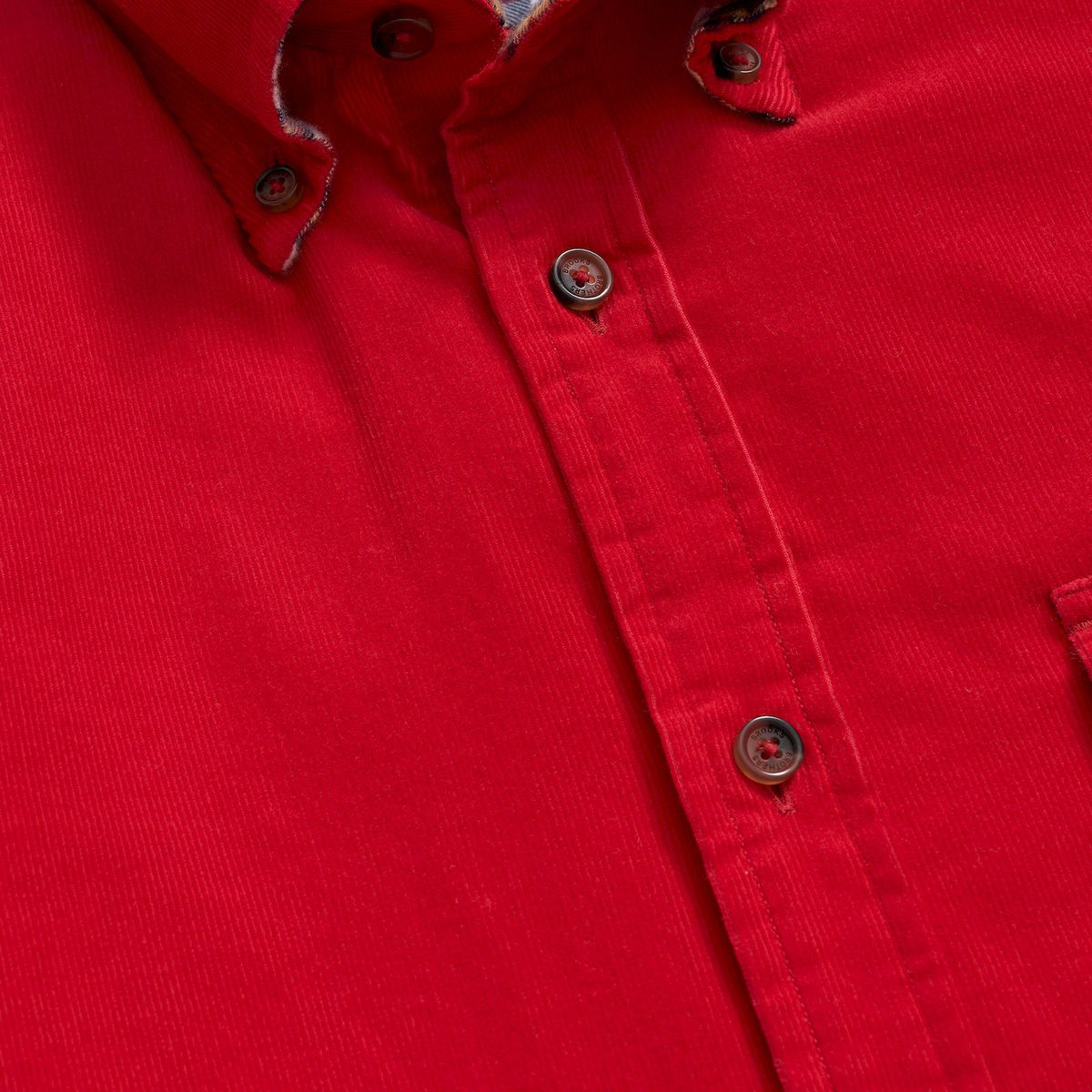 BROOKS BROTHERS - Camisa Hombre Ni Cotton Corduroy Archive Reg Rojo Brooks Brothers