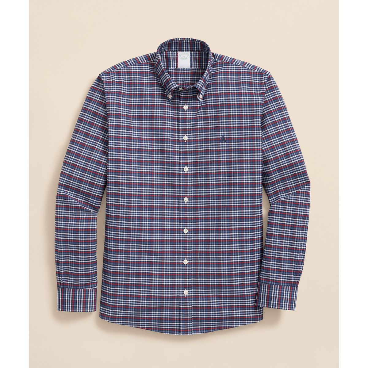 BROOKS BROTHERS - Camisa Hombre Ni Stripe Oxf Reg Azul Brooks Brothers