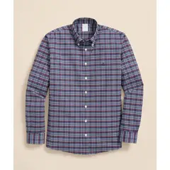 BROOKS BROTHERS - Camisa Hombre Ni Stripe Oxf Reg Azul
