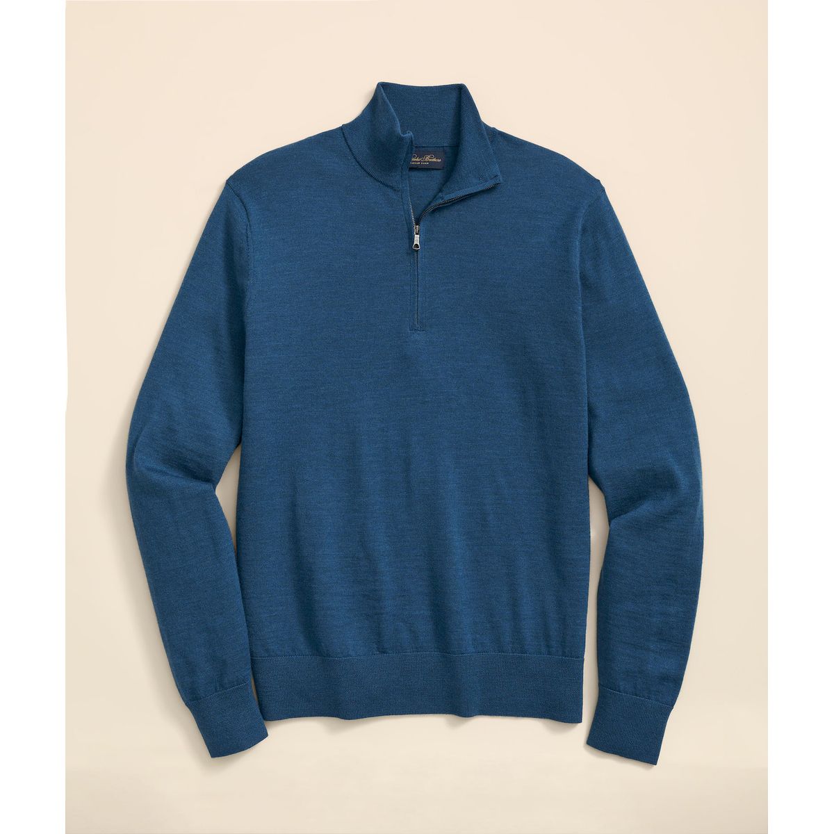 BROOKS BROTHERS - Sweater Hombre Merino Wool Half-Zip Azul Brooks Brothers