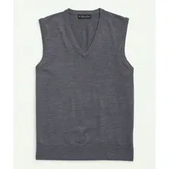 BROOKS BROTHERS - Sweater Vest Hombre Ultimate Merino Wool Gris
