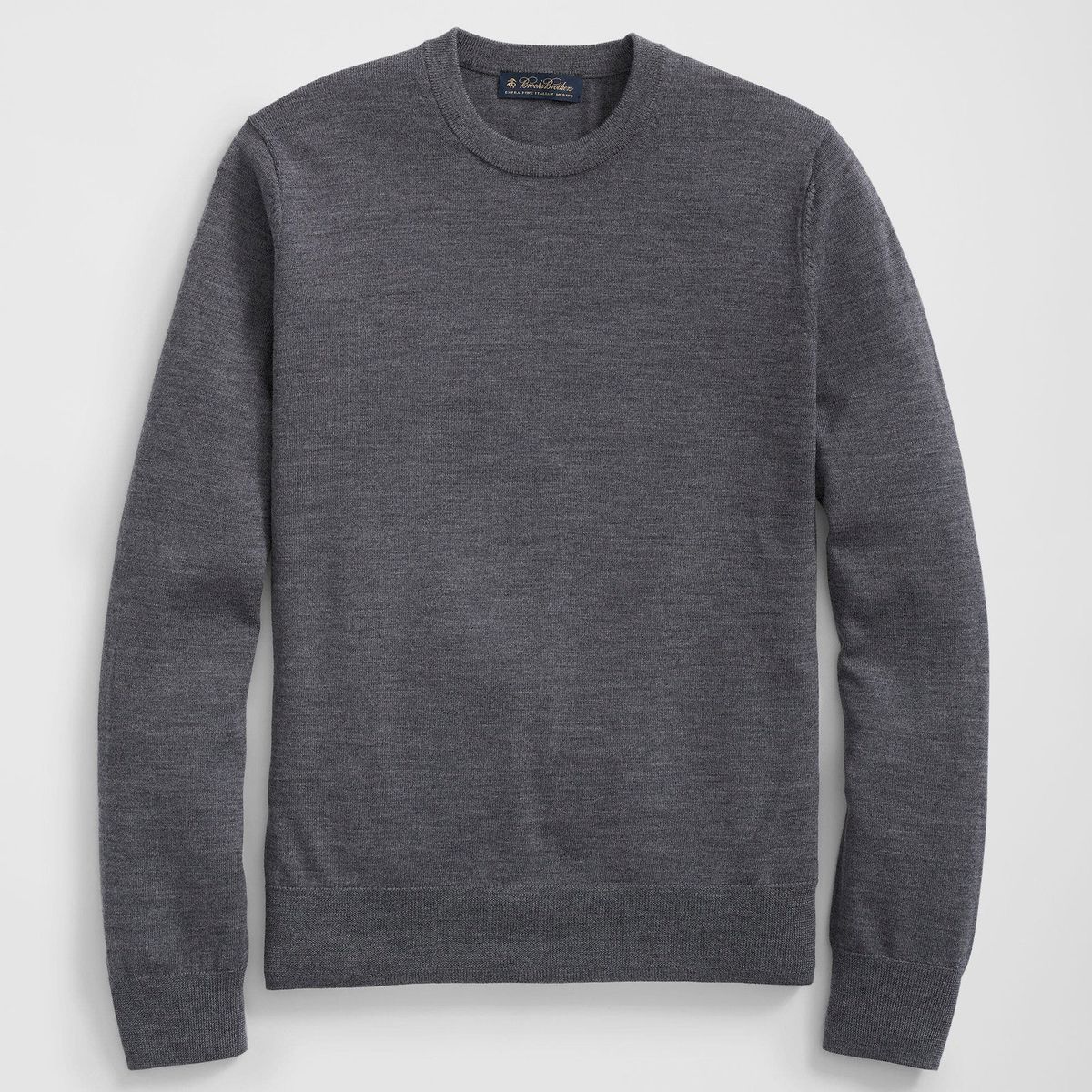 BROOKS BROTHERS - Sweater Hombre Ultimate Merino Wool Crewneck Gris Brooks Brothers